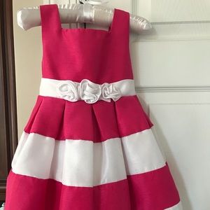 Fuchsia and White Girls dress - Size 3